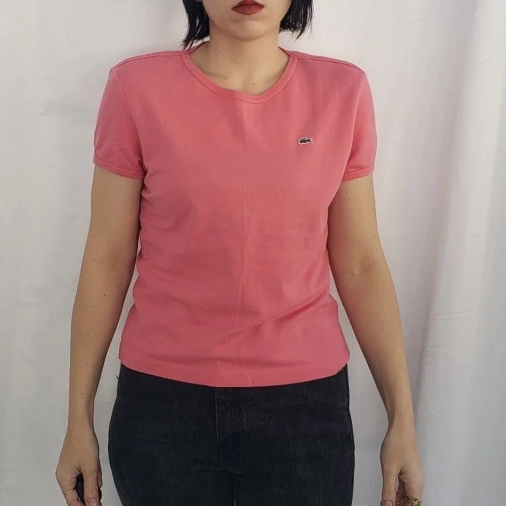 Lacoste Pink‎ Cotton Tee